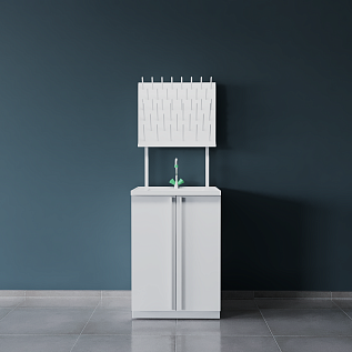 Мойка лабораторная химическая ЛК-600 СМС-ПВ (600х600х900) (кол-во раковин - 1)